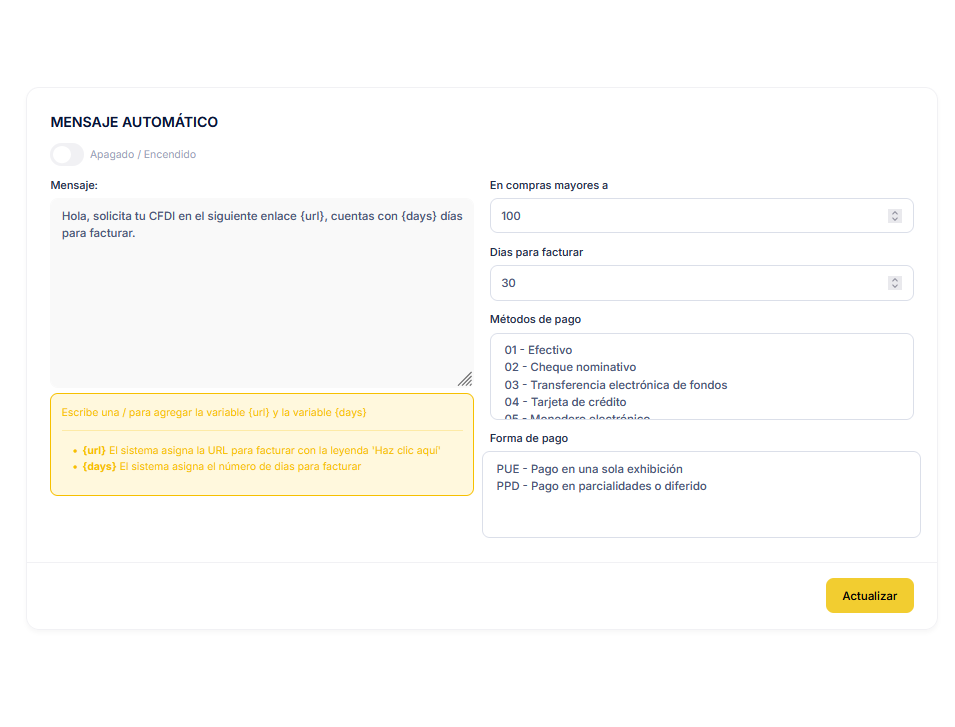 Enlace personalizado